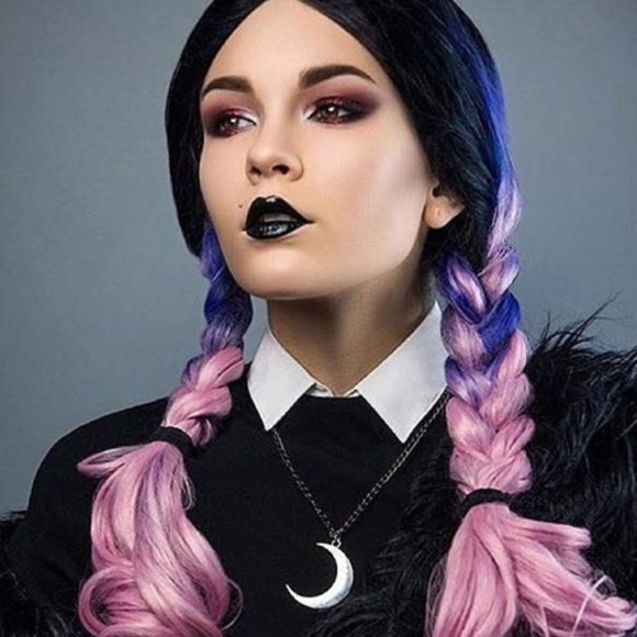 - 💕24” PURPLE OMBRE BODY WAVY CURLY LACE FRONT WIG 💕 NWT - Picture 2 of 5